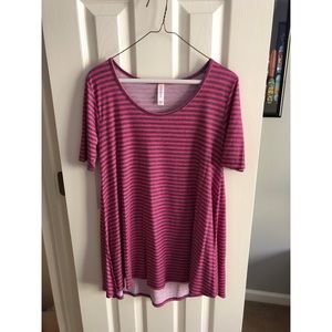 Lularoe Striped Babydoll T-shirt
